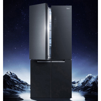 美的(Midea) BCD-511WGPZM 十字四门冰箱511升微晶保鲜PST智能星耀灰