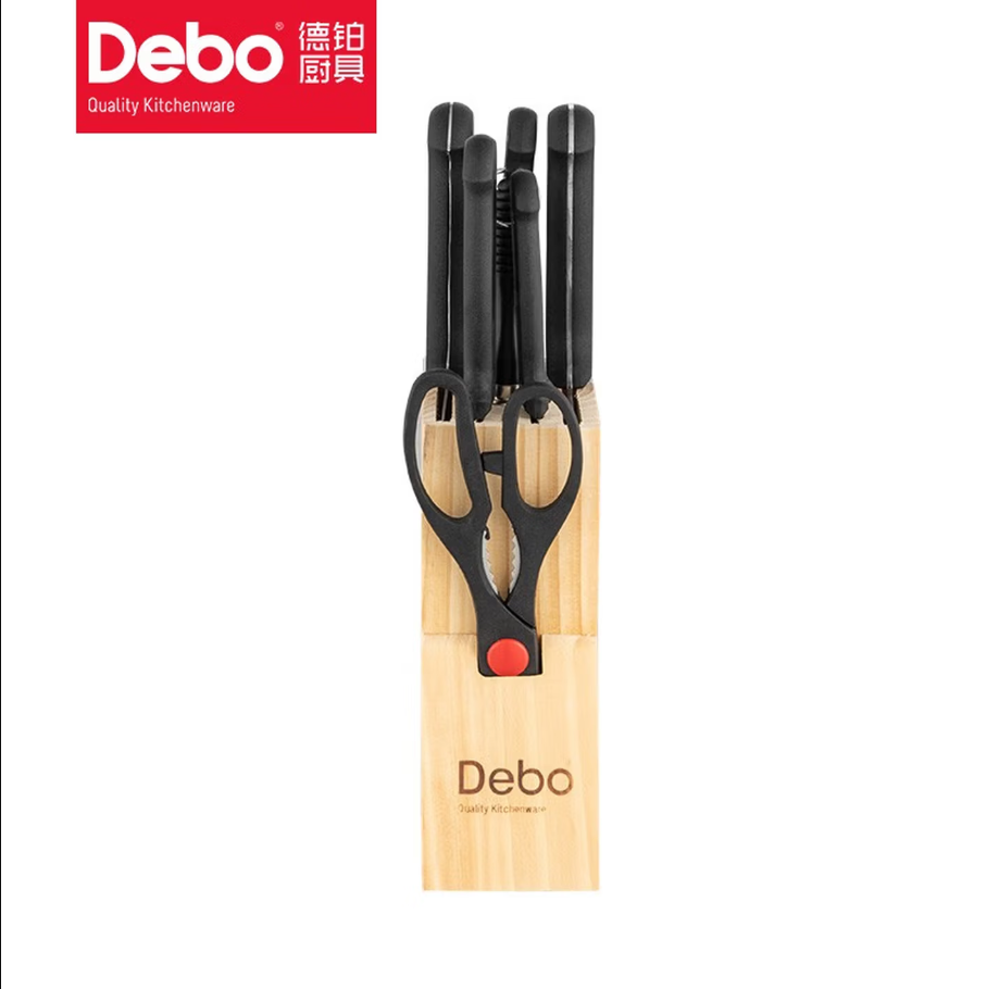 德铂Debo多功能厨房刀具家用厨师刀锋利耐用德国工艺抗菌设计高清大图