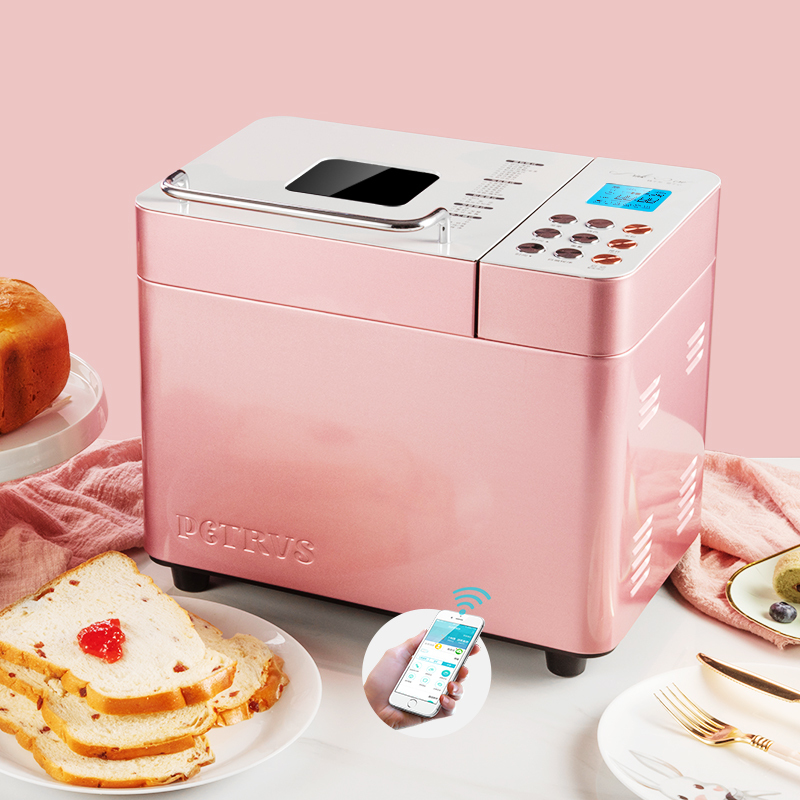 柏翠 Petrus 面包机pe8500w 柏翠家用面包 机多功能全自动和面发酵早餐吐司机揉面小型玫瑰粉色智能版 价格图片品牌报价 苏宁易购雅韩厨卫电器专营店