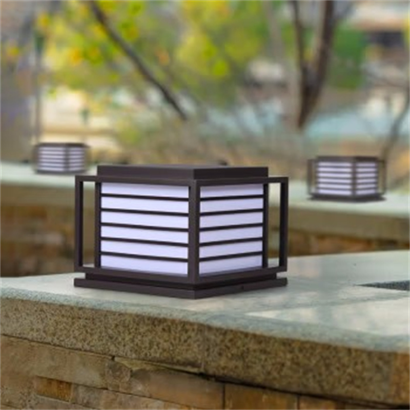 丰甲太阳能柱头灯fj1651户外庭院灯景观太阳能市电两用款280280220mm