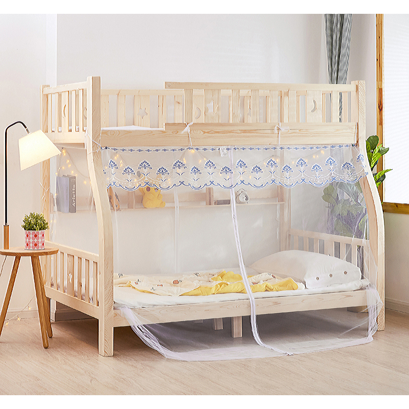 恋名媛子母床蚊帐上下铺12m梯形双层床15上下床儿童床135米家用18蚊帐