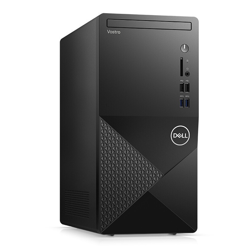戴尔(DELL) Vos成就3910 十二代酷睿i3-12100 商用办公高性能台式电脑游戏设计主机i3-12100 16G内存 256G固态+1T机械 2G独显 定制