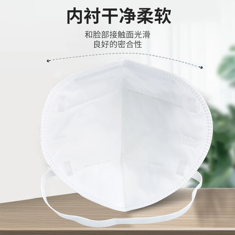 3M9502+/9501+口罩KN95防尘防雾霾防飞沫防工业粉尘舒适针织带正品高清大图
