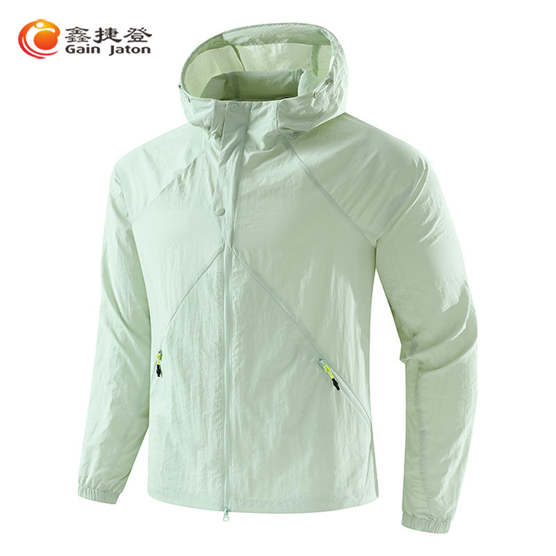 鑫捷登 男女款泡泡格防晒外套AGRY-LY9268 浅水绿 M