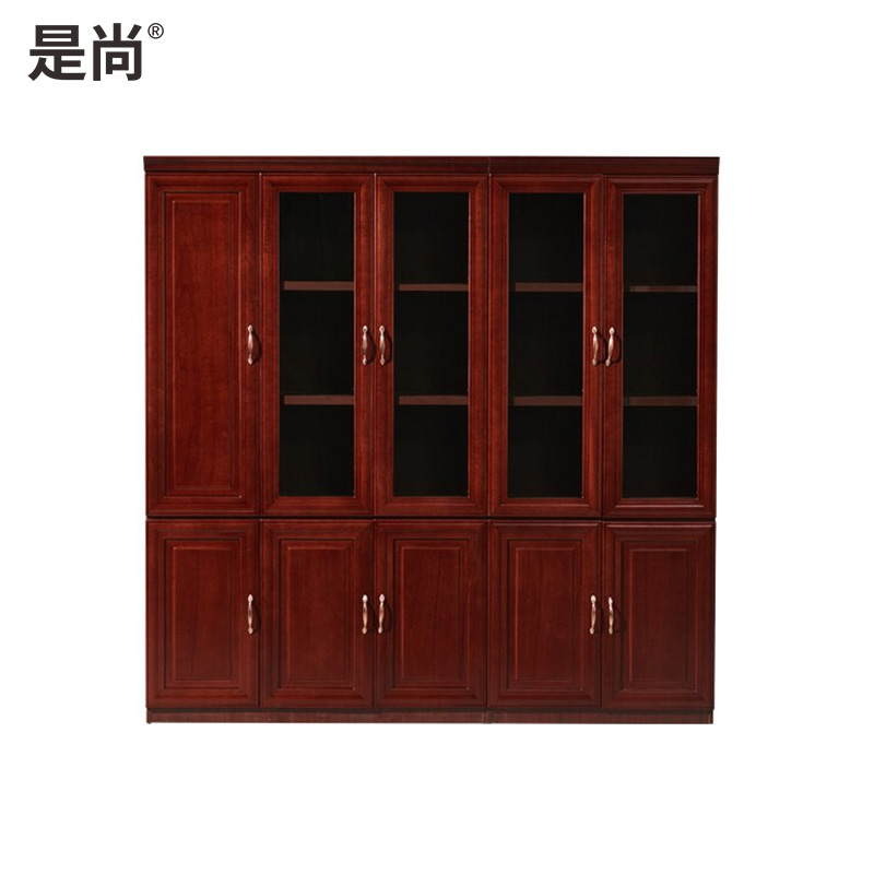 是尚 文件柜/办公柜 书柜 胡桃色五门