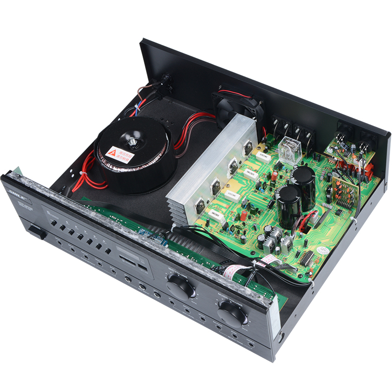 av108专业功放家庭影院卡拉ok功率放大器ktv舞台会议室定阻功放机