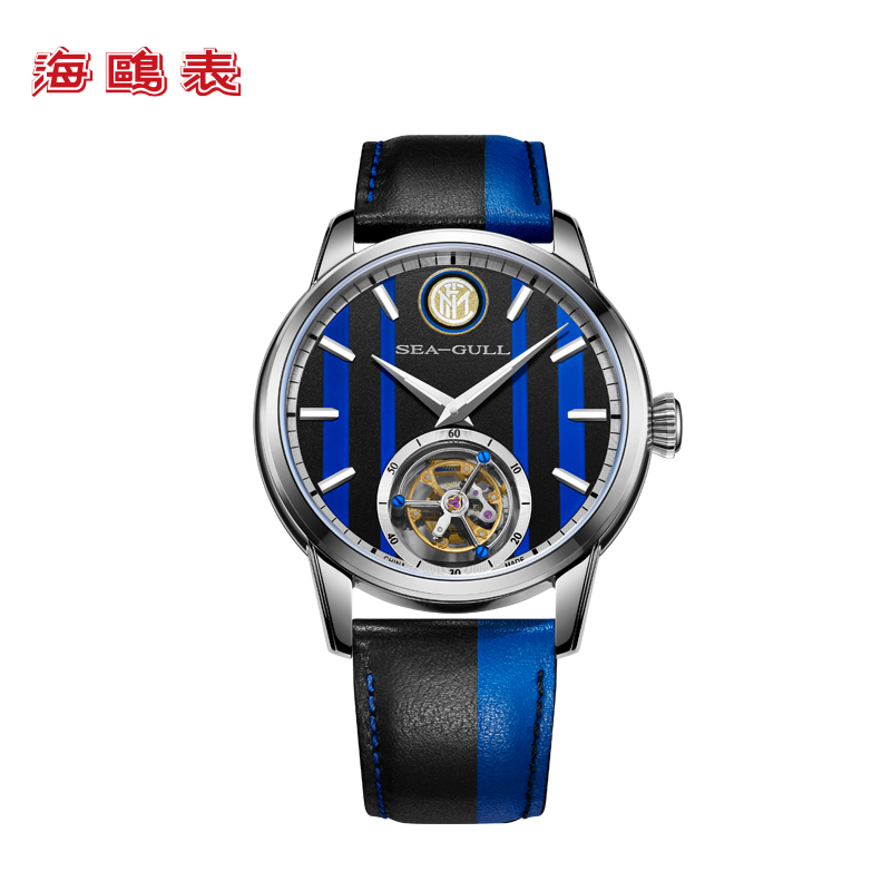 海鸥表(SEA-GULL) 国际米兰110周年球迷专属陀飞轮 限量特别纪念款 819.92.6110