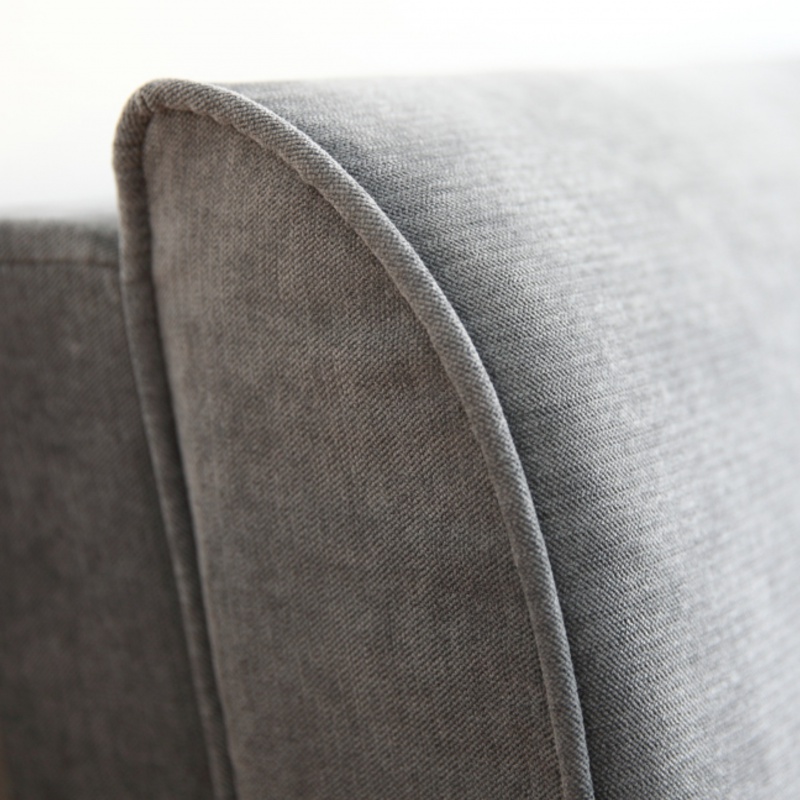 美帮汇定制北欧实木床上靠垫榻榻米无床头板软包自粘布艺罩可拆洗 雾霾蓝 有床头款200*58*10CM高清大图