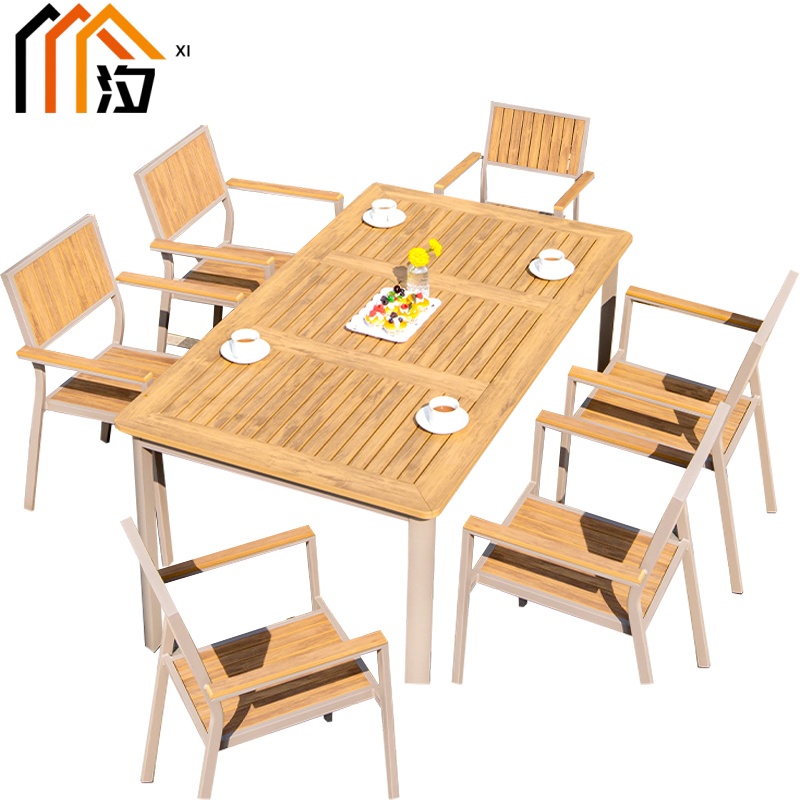 汐户外桌一桌六椅套