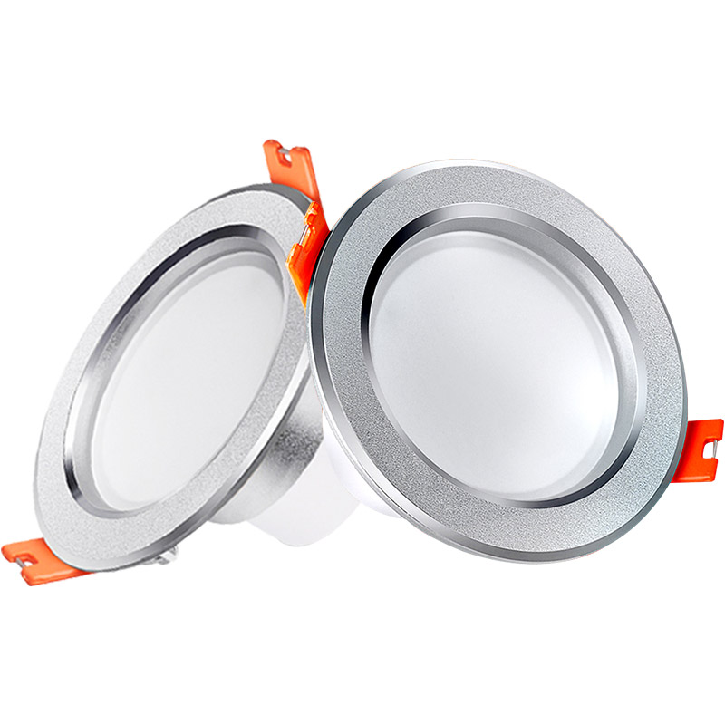 FSL佛山照明 LED筒灯简约现代5-9W客厅LED全套天花洞灯2.5寸3W开孔75-90mm冷光(5000K以上)高清大图