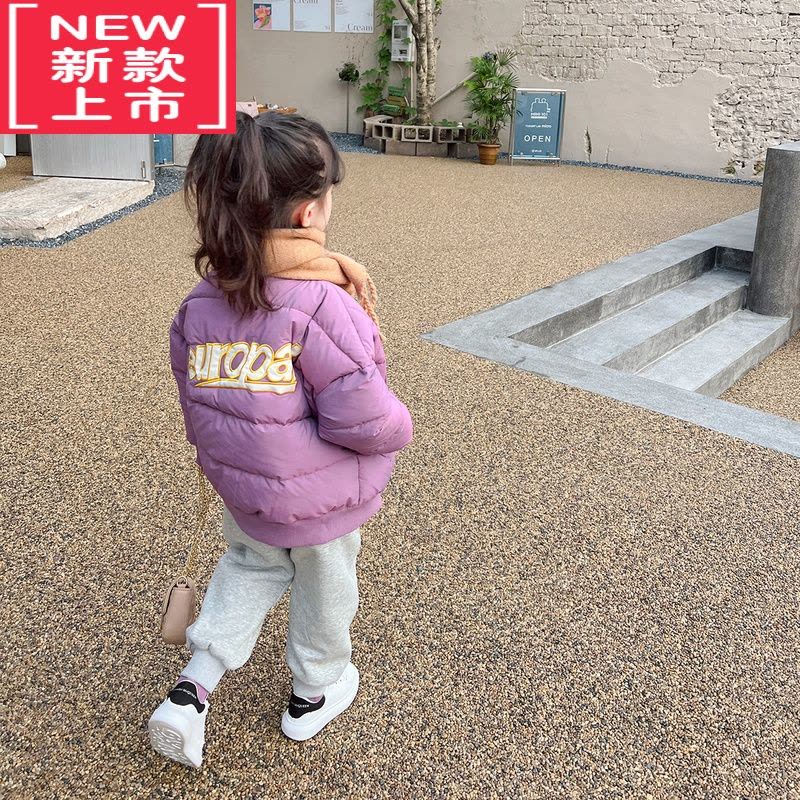 可莉允女童运动裤2022冬季新款韩版洋气束脚裤宝宝加绒保暖休闲裤保暖裤图片