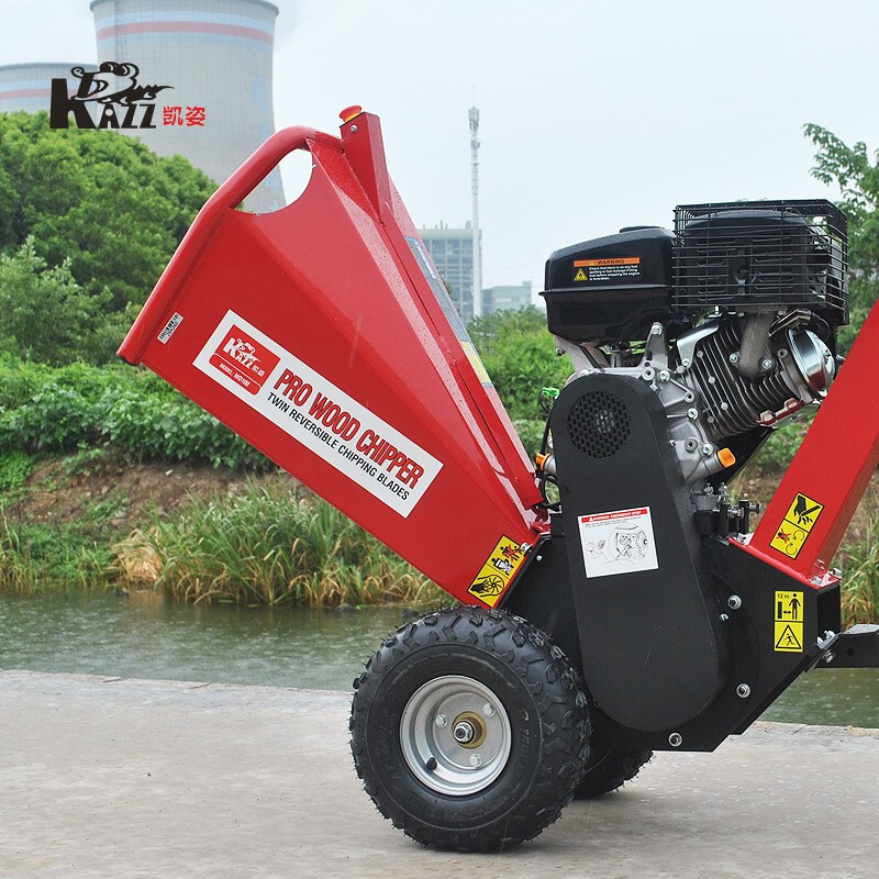 凯姿(KAZZ) WD100 木材树枝粉碎机大型多功能园林碎木果园移动汽油葡萄枝秸秆10公分 单位:台高清大图