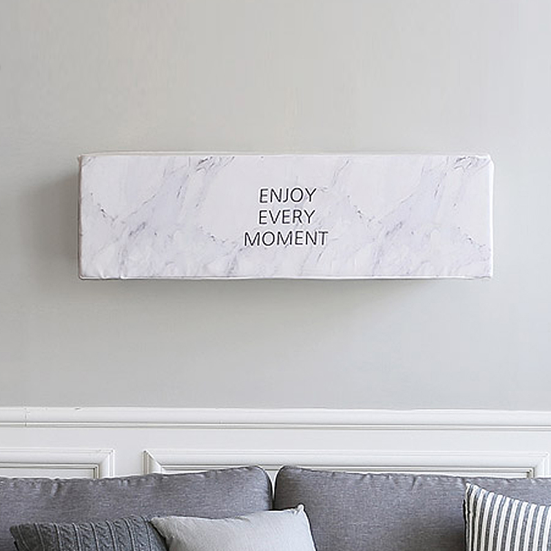 格力空调罩套美的空调套挂式空调罩海尔空调挂机北欧风格|英文大理石