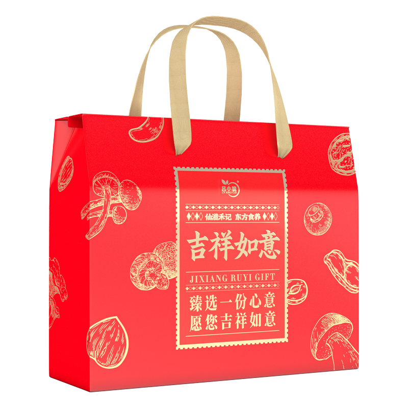 吕小脆 吉祥如意坚果礼盒 1364g/盒高清大图