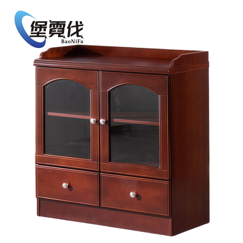 堡霓伐 木皮茶水柜 800*400*850mm 张高清大图