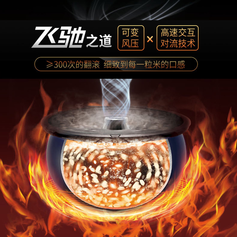 苏泊尔(SUPOR)电饭煲家用快速饭4L小快3-6人多功能电饭锅球釜不粘内胆一键柴火饭智能预约定时SF40FC665