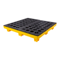臻远ZY-TP-08防泄漏塑料托盘防渗漏托盘防潮货物托盘 四桶手动叉车款