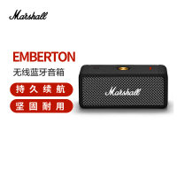 马歇尔（Marshall）EMBERTON音箱便携式无线蓝牙家用户外防水小音响 黑色
