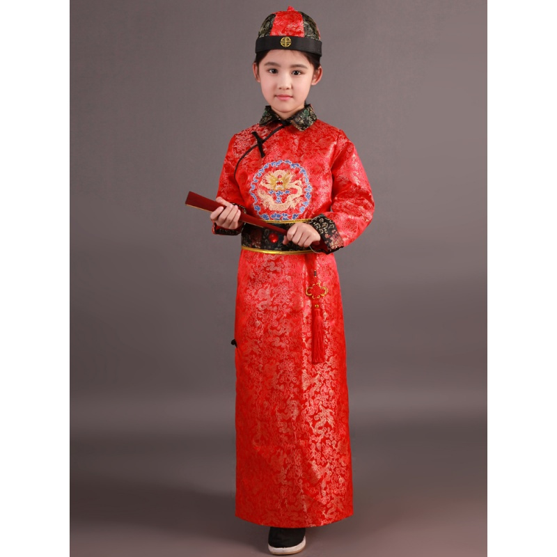 黛立香唐装 民族服装 舞台服装 中式服装地主服装古装古装儿童清朝格格服贝勒服阿哥装男童大臣汉服舞台 演出服地主少爷 价格图片品牌报价 苏宁易购依尚新专营店
