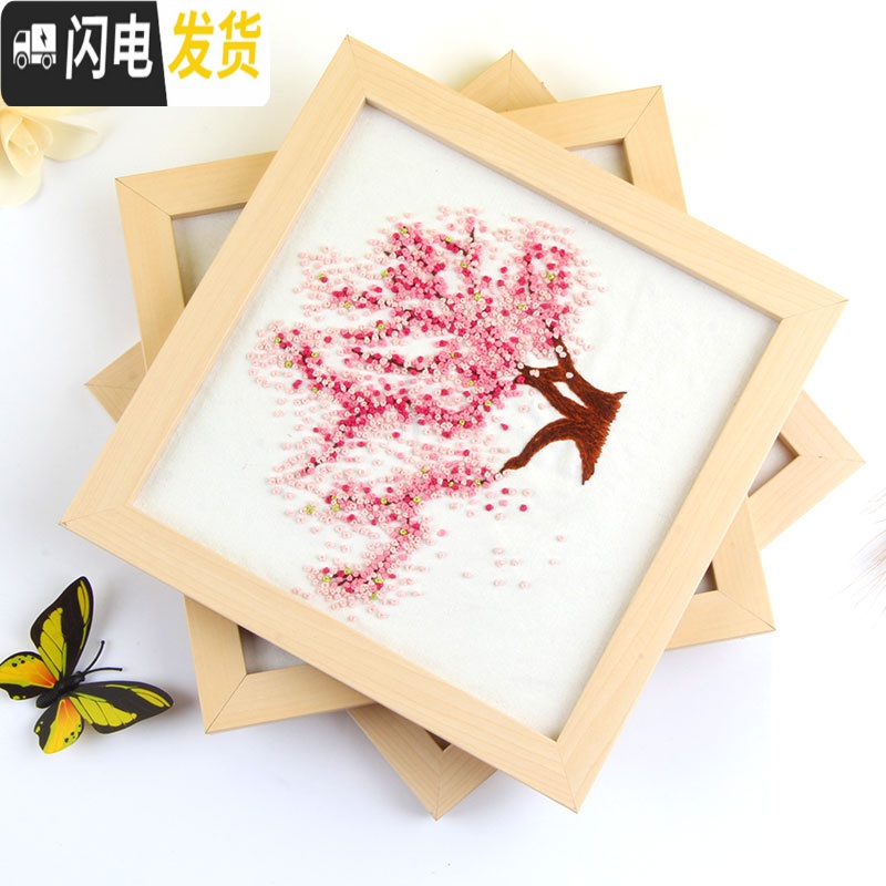 三维工匠2019新款刺绣立体十字绣小件丝带初学者新手简单手工自己精准印花 金桂树[送一套绣绷,送全套工具包]高清大图