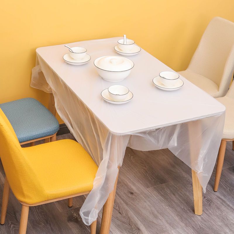 加厚一次性桌布防水台布酒席防油塑料膜婚庆餐桌宴席圆桌10100张