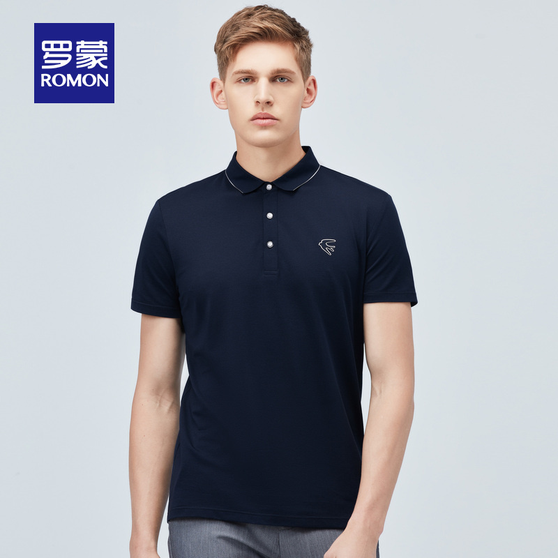清仓89元任选2件罗蒙夏季清仓百搭商务有型短袖t恤薄款短袖polo衫透气