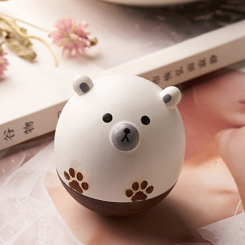 办公室桌面小动物可爱不倒翁小摆件解压工艺品创意装饰品儿童玩具