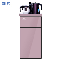 新飞 自营茶吧机家用下置式冷温热饮水机 全自动上水 小型柜式 童锁YLR0.7-5-X 拉丝咖 XF-L2