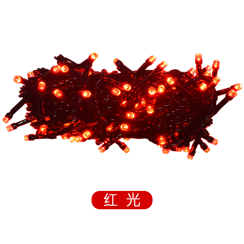 格瑞捷 LED彩灯串 LED-10m-100T 100头 红 220V 带插头 串 红色