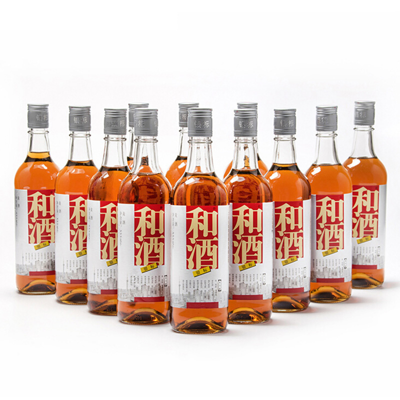 和酒 银标 黄酒 13度 555ml*12瓶 整箱装