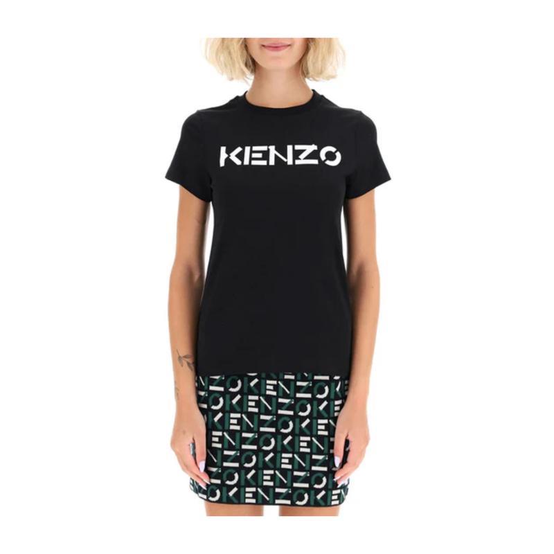 高田贤三(Kenzo)纯棉圆领短袖logo印花T恤女款运动卫衣