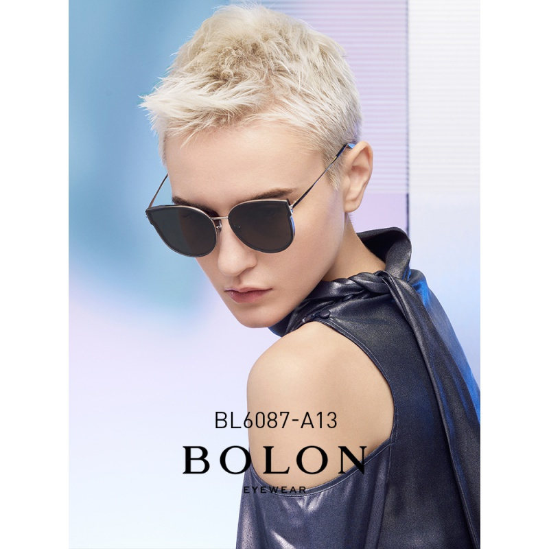 BOLON暴龙2020太阳镜猫眼款潮流墨镜金属时尚眼镜女BL6087