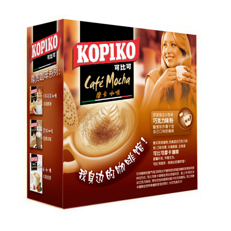 KOPIKO 可比可摩卡咖啡5包x24g(5入)印尼进口速溶咖啡