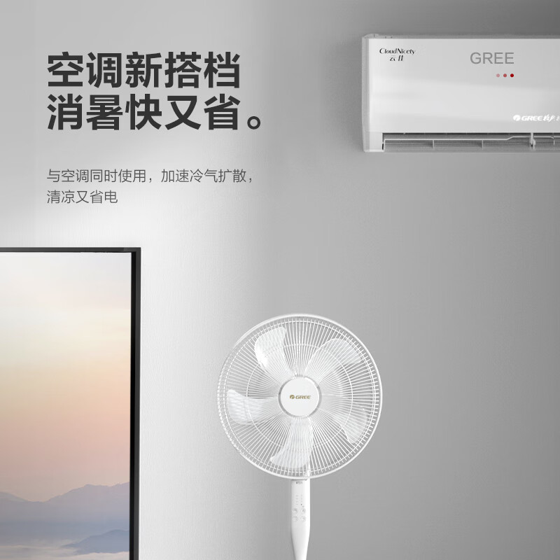 格力(GREE) FD-40X77Bh5 五叶静音 遥控 落地扇 (计价单位:台) 白色高清大图