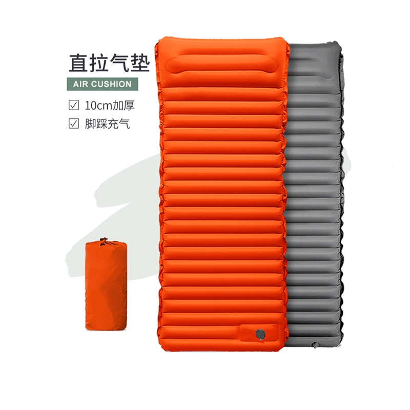 露营单人充气床垫帐篷地垫气垫床闪电客户外野营防潮垫加厚打地铺午休