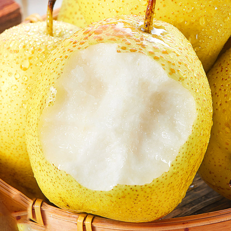 [熊猫鸟]河北精品雪花梨 新鲜水果 松脆多汁 净重4.7斤 单果300g以上高清大图