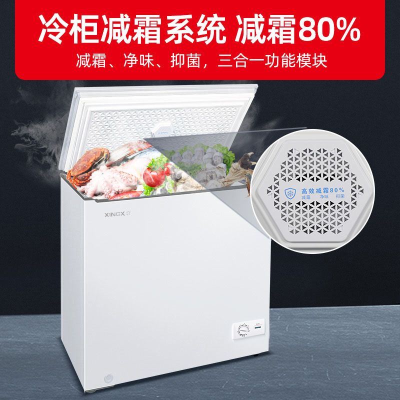 星星(XINGX)200升家用商用减霜净味冰柜 冷藏冷冻转换冷柜 节能顶开冰箱 BD/BC-200JKE