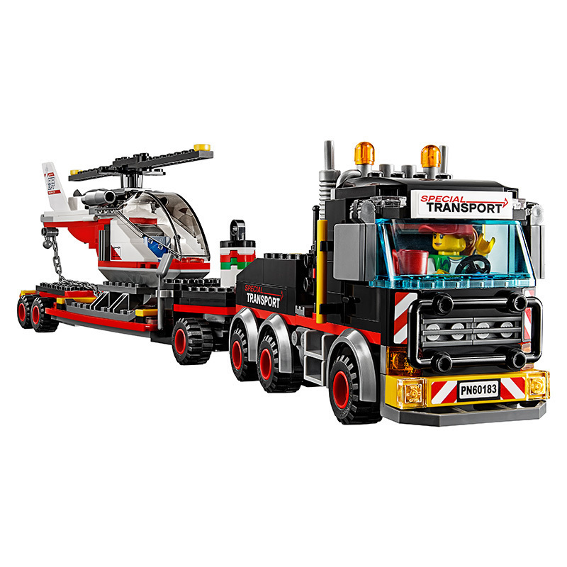 LEGO 乐高 City城市系列 重型直升机运输车塑料玩具 200块以上 5-12岁 LEGC60183