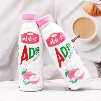 娃哈哈AD钙奶450ml*15瓶蜜桃味儿童营养早餐牛奶童年怀旧金典饮料