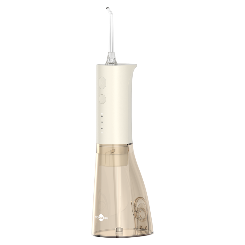 博皓电动冲牙器洗牙器美牙仪口腔清洁神器高频脉冲水流家用水牙线升级300ML大水箱5002PRO奶油黄高清大图