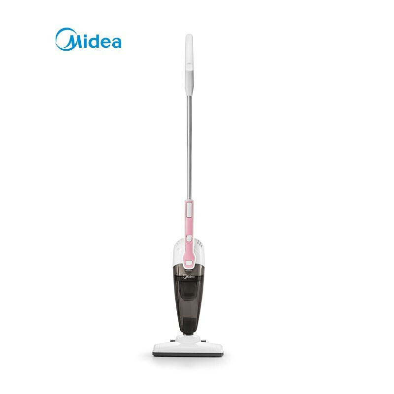 美的(Midea)吸尘器家用小型迷你强力吸尘除尘手持式大吸力推杆吸尘器VS04K1-FW 粉红色