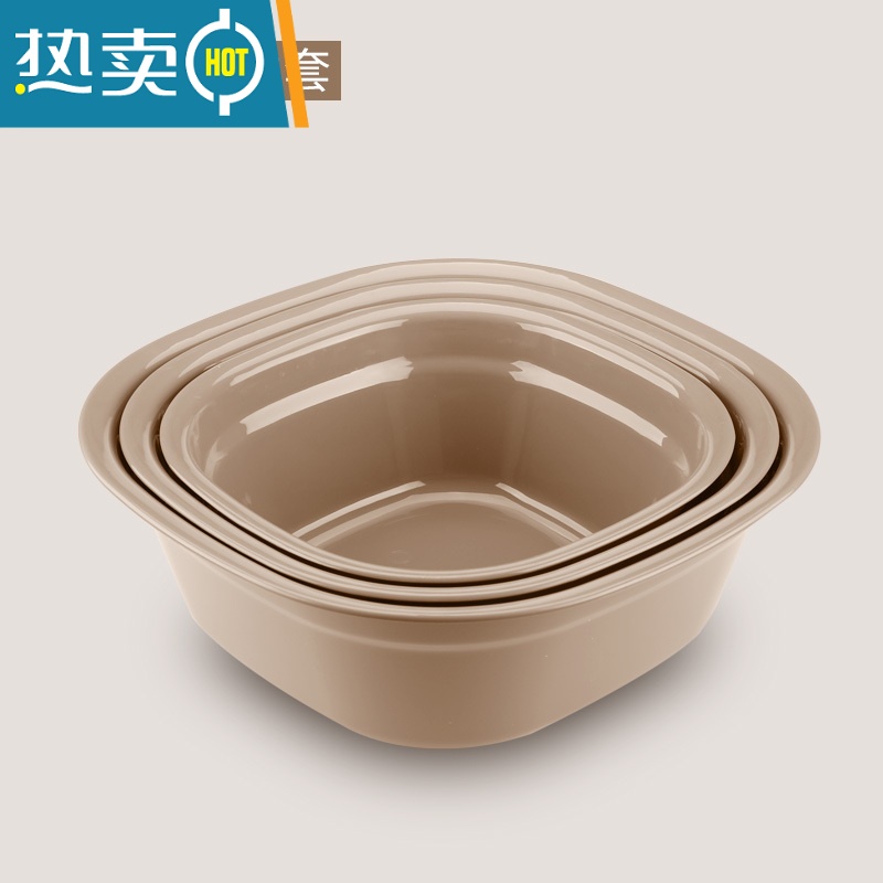 敬平3个装家用洗衣盆加厚洗菜盆婴儿洗脸盆塑料新生儿宝宝儿童小脸盆高清大图