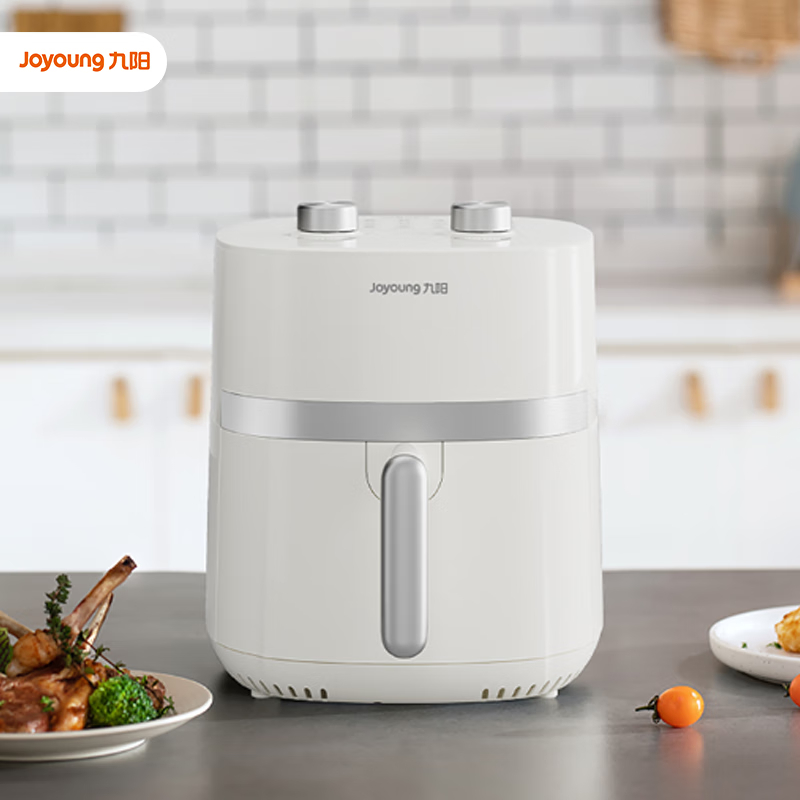 九阳(Joyoung)空气炸锅大容量 不用翻面 蒸汽嫩烤 家用智能无油不粘电炸锅薯条机 KL55-V181