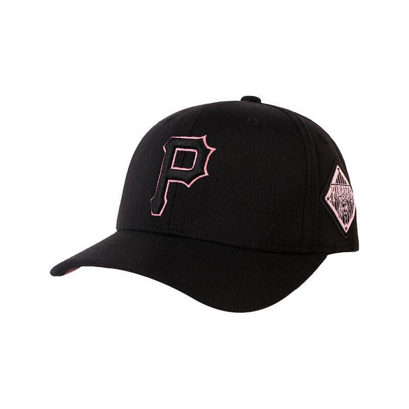 mlb运动棒球帽男女洋基队ny粉色标帽子可调节情侣休闲遮阳帽鸭舌帽