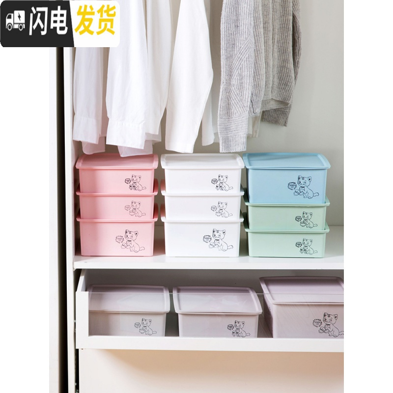 三维工匠家用塑料衣柜内衣收纳盒抽屉内衣裤整理盒桌面文胸内裤袜子收纳箱