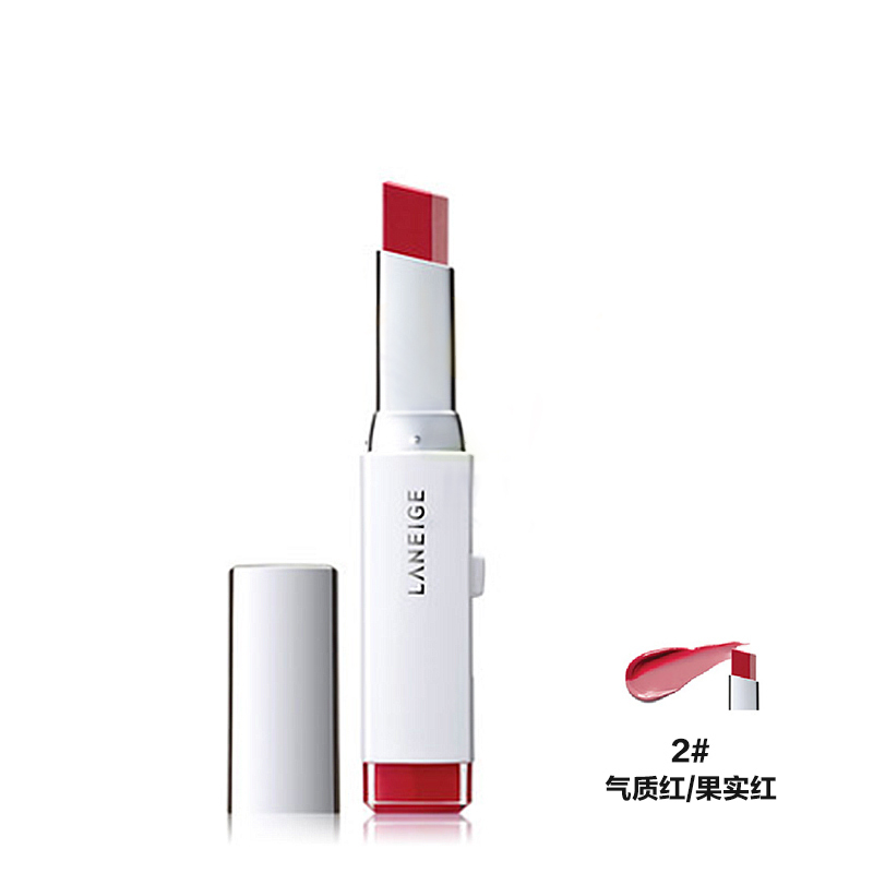 兰芝 Laneige 唇膏兰芝 Laneige 双色口红2号滋润保湿显色度高不沾杯持久 价格图片品牌报价 苏宁易购jcor美妆海外专营店