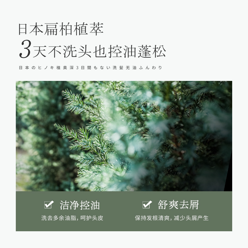 浅香 扁柏氨基酸洗发水488g ZHX-488BBX1高清大图