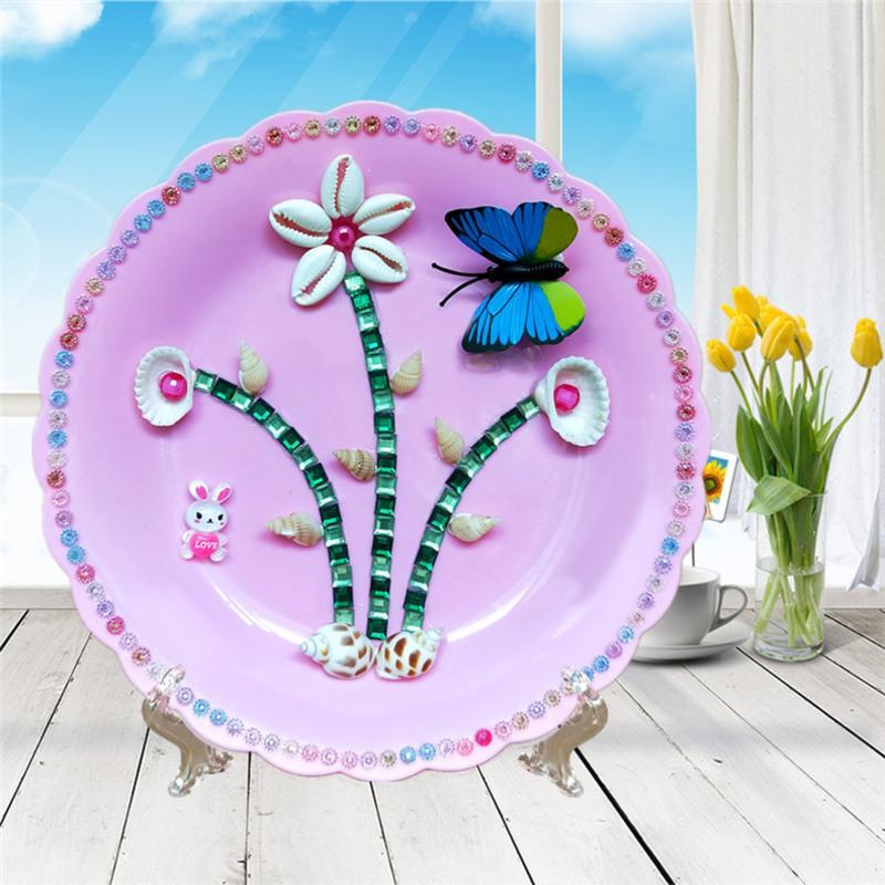 贝壳画 手工幼儿园diy海洋生物创意摆件 儿童贴画材料包制作海螺 2件