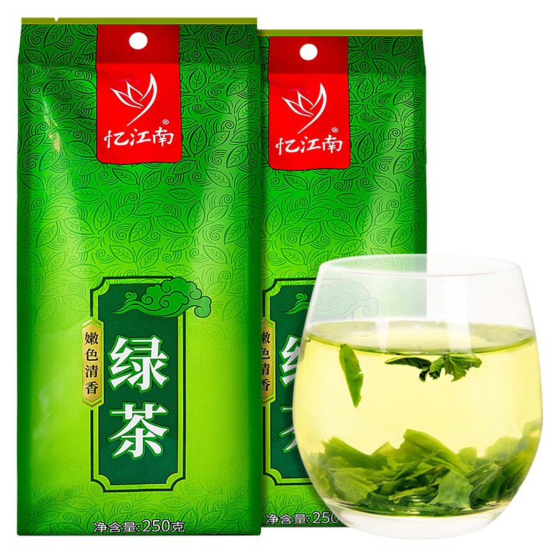 忆江南 茶叶绿茶嫩色清香散装大分量口粮茶250g