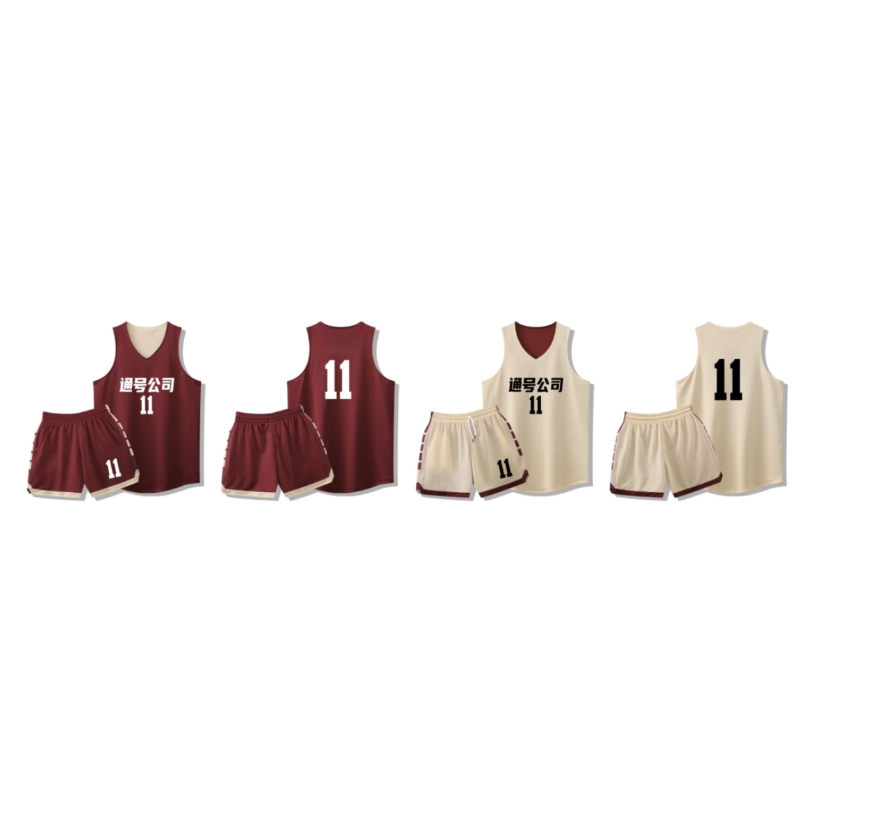 哈莱格定制篮球服枣红色S-6xl码